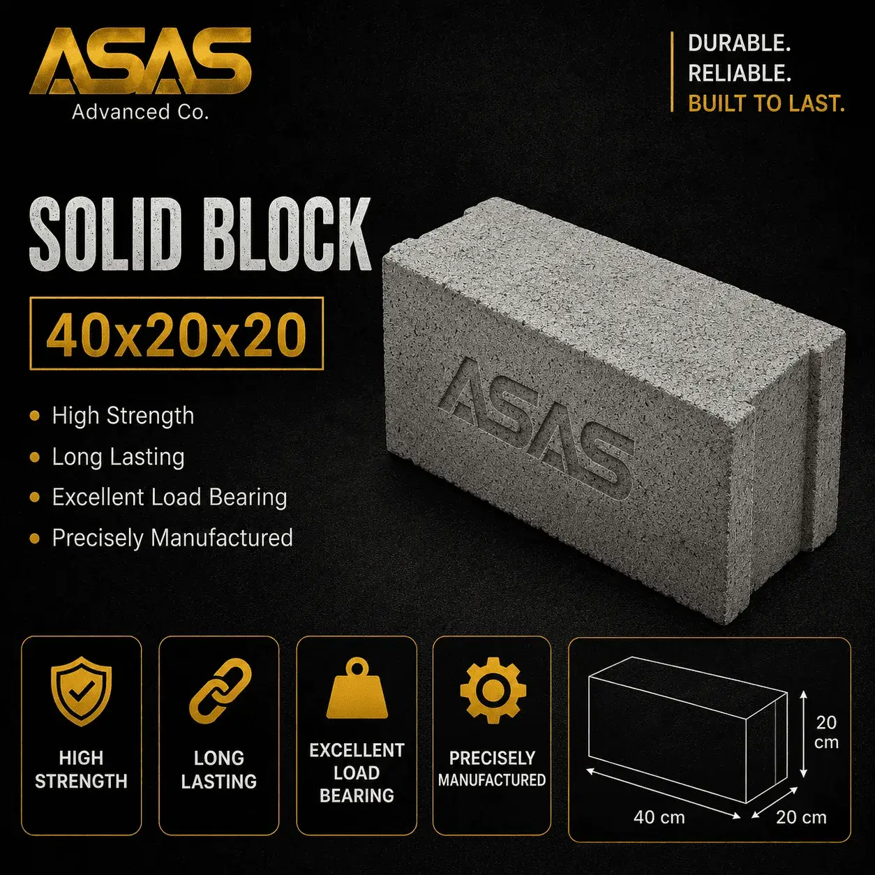ASAS Advanced Co concrete block production factory in Saudi Arabia